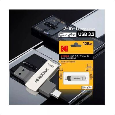 Imagen 2 del producto Pendrive Kodak Tipo C 128gb Otg 3.2 Dual Teléfono-computador