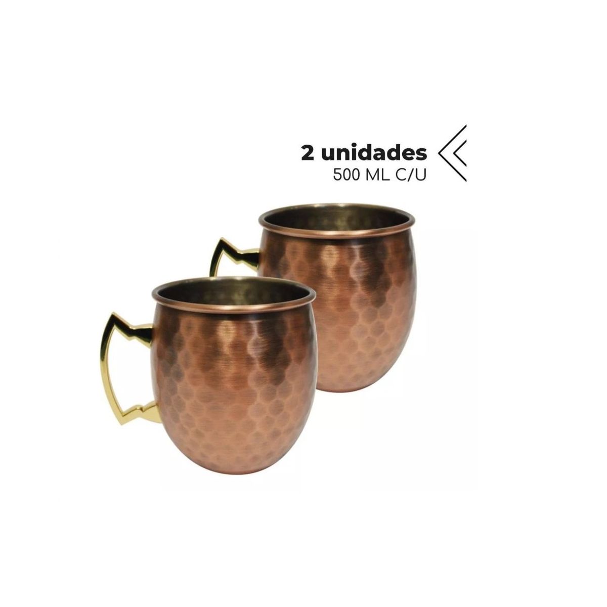 GENERICO - Vasos Mug Jarra Para Tragos Bronce