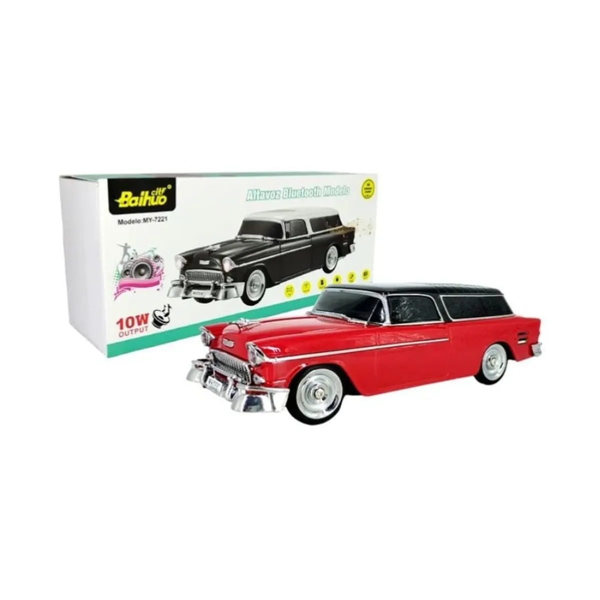 GENERICO - Parlante Auto Cadillac 10w Bluetooth Usb Fm Portátil