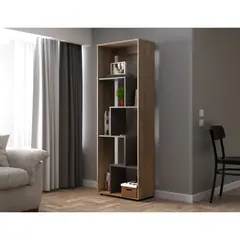 INVAL - Biblioteca Decorativa 172 x 60 x 30 cm Amaretto/Plomo