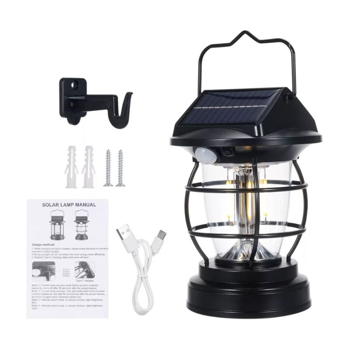 GENERICO - Lampara Para Exterior Luz Solar Impermeable Con Sensor