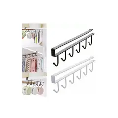 GENERICO - Soporte Colgador Organizador Para Copas De Vino Negro