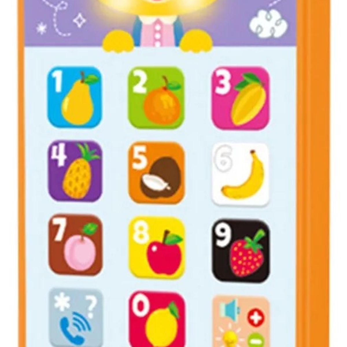 GENERICO - Télefono Musical Celular Con Luz Recargable Juguete Pniños