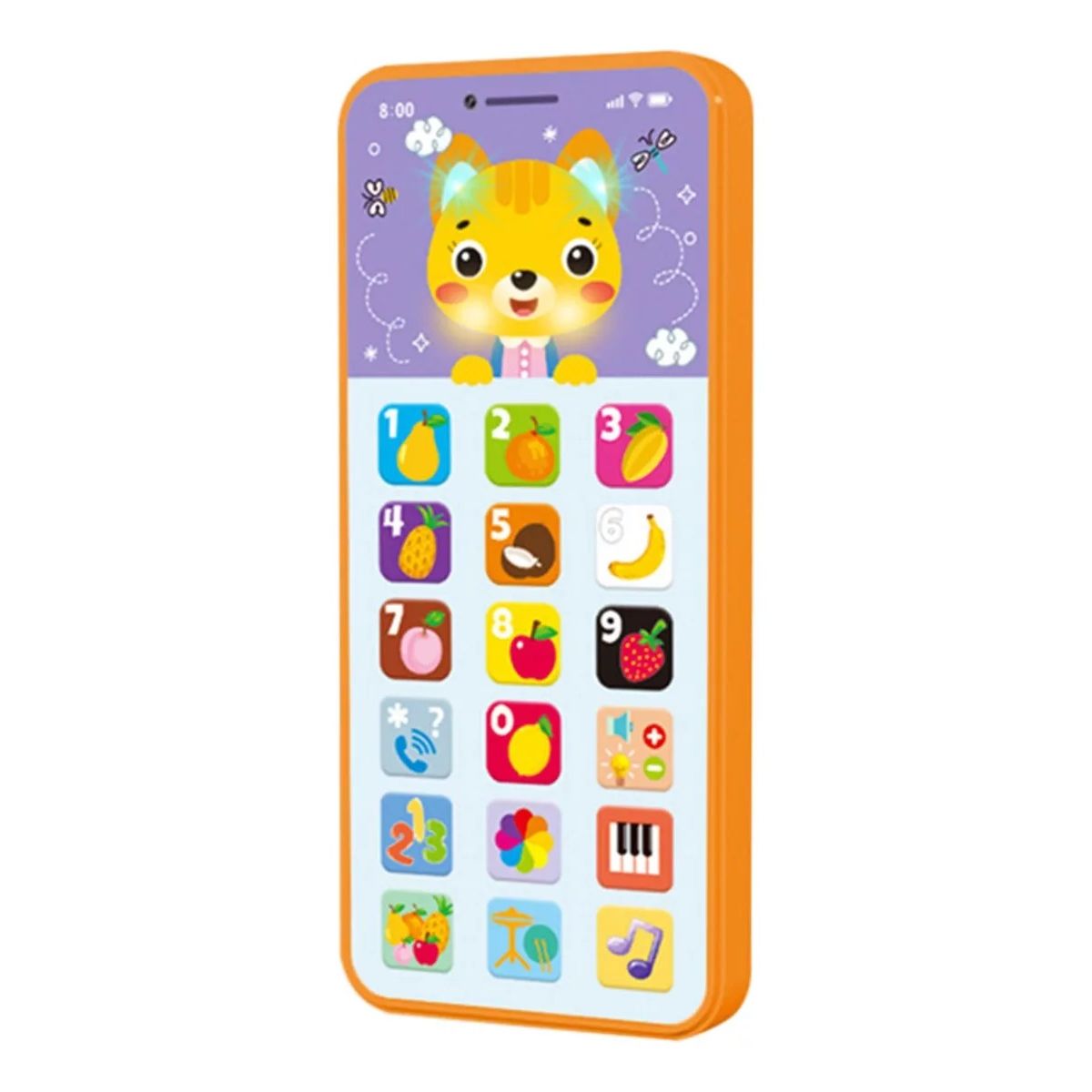 GENERICO - Télefono Musical Celular Con Luz Recargable Juguete Pniños