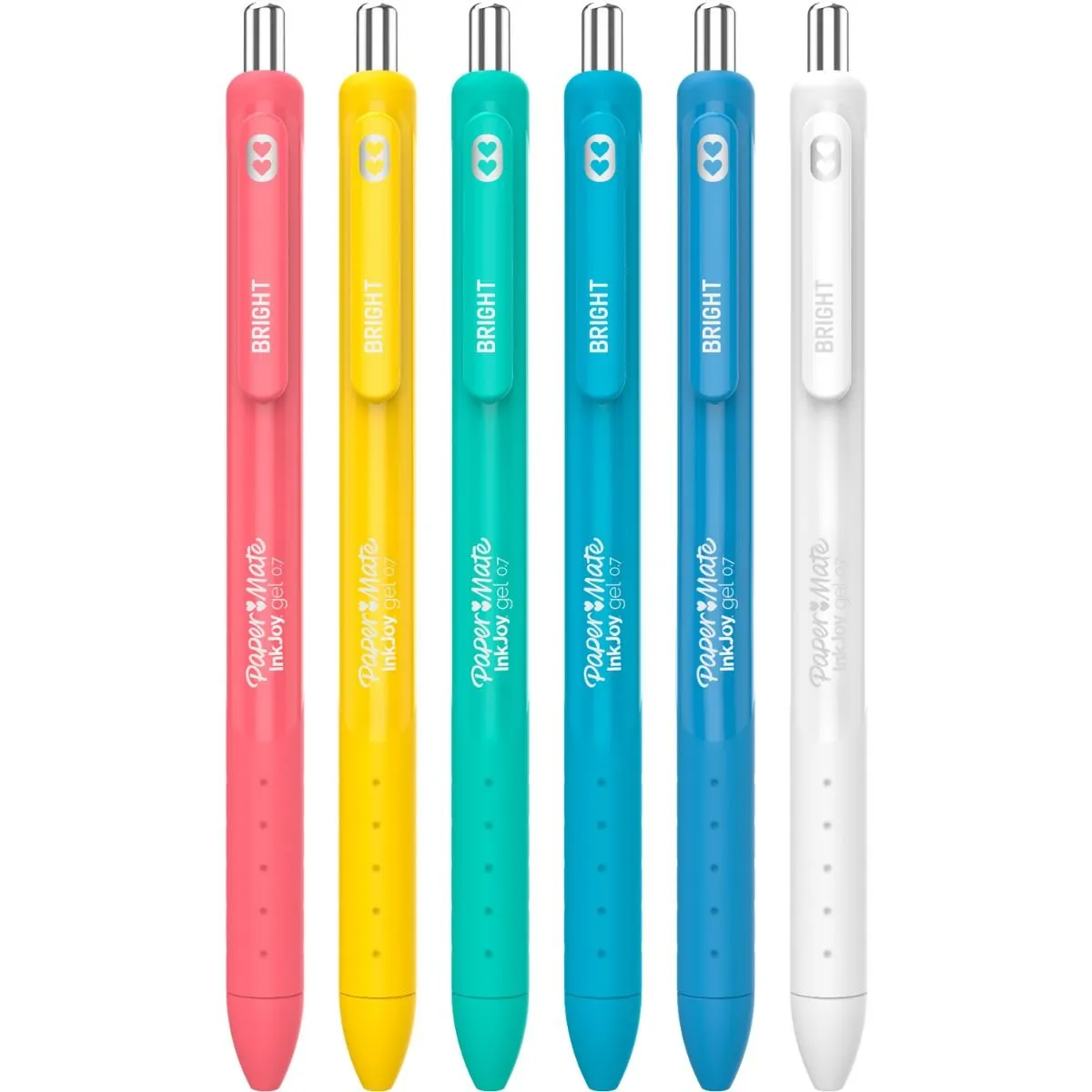 PAPER MATE - Set 6 Bolígrafos Inkjoy de Gel Paper Mate Colores Brillantes