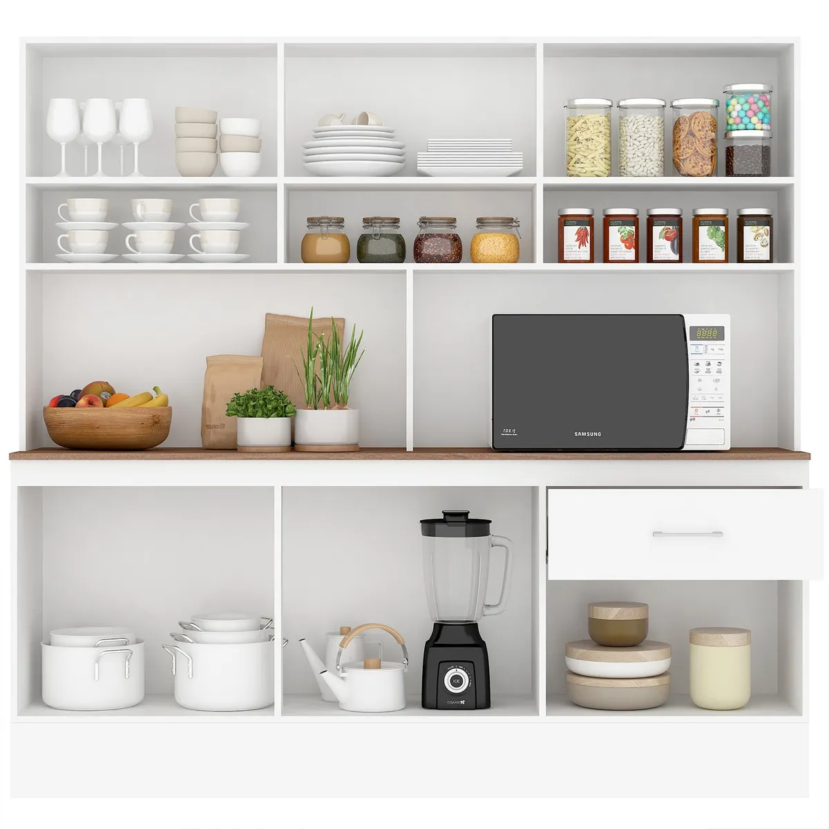 VEKKAHOME - KIT COCINA 181 BLANCA POLI