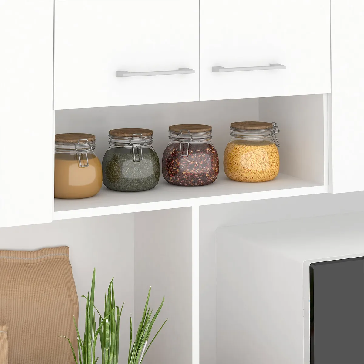 VEKKAHOME - KIT COCINA 181 BLANCA POLI