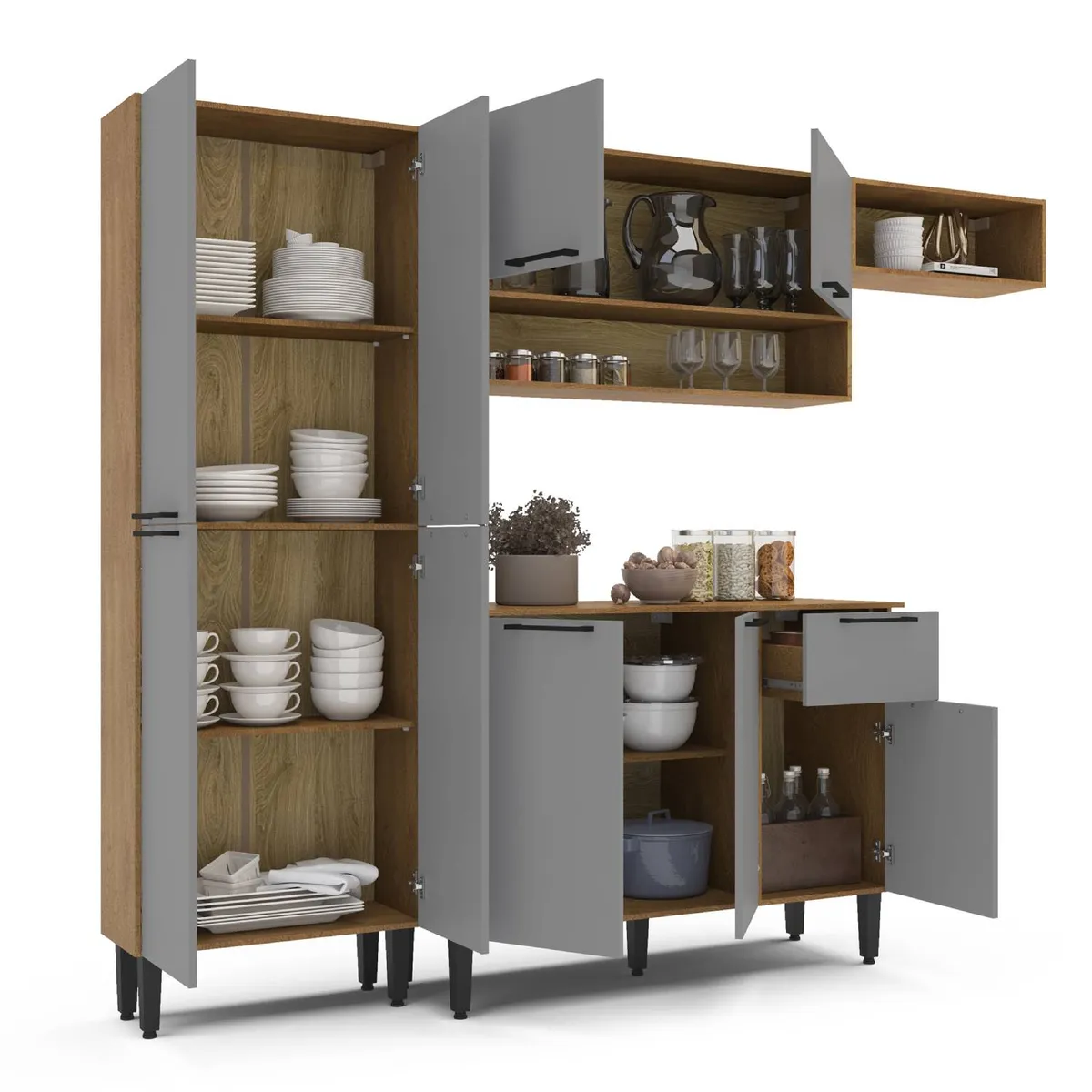 VEKKAHOME - KIT COCINA MADRI GREY