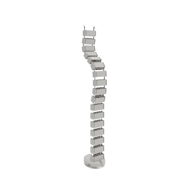 FORM OFFICE - Pasacables Vertebra 130 Gris claro Form