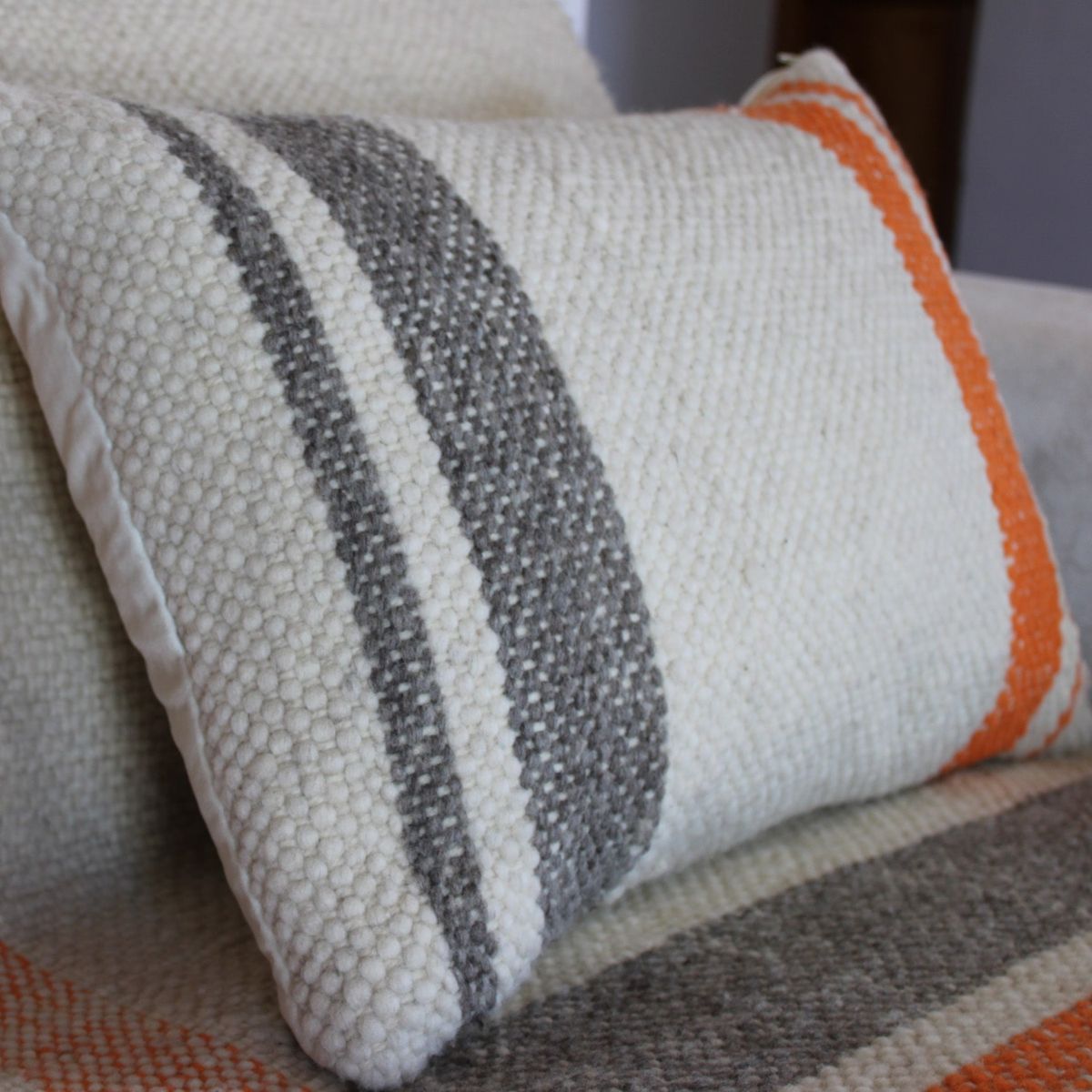 GENERICO - Funda Cojín Cutipay - en lana y telar 40x60 cm - Chile Native