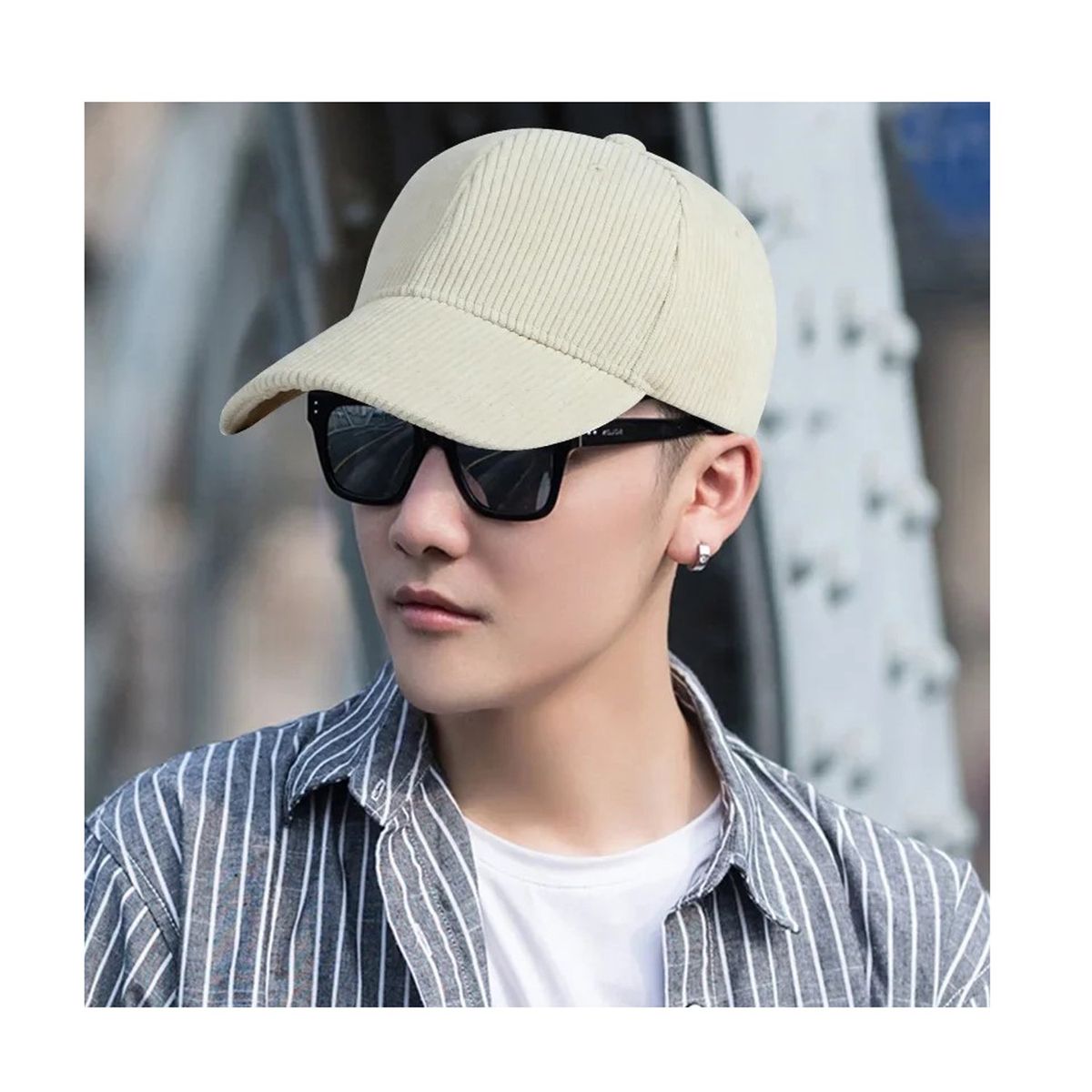 GENERICO - Gorra 100% Algodón Cotelé Jockey Unisex Clásico Casual