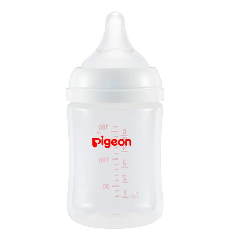 PIGEON - Mamadera Boca Ancha SofTouch PIGEON PP 160ml, 0 meses+