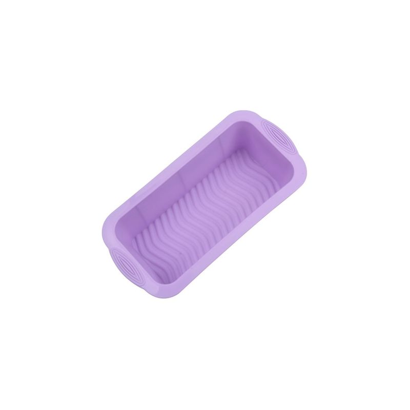 GENERICO - Molde De Silicona Rectangular Para Pan Molde Queque Morado