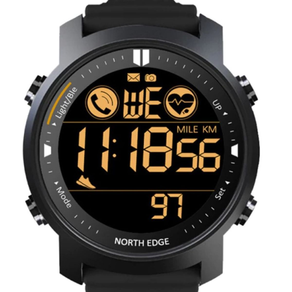 NORTH EDGE - Reloj Hombre NORTH EDGE LAKER Smartwatch Outdoor Militar Digital