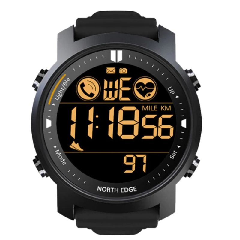NORTH EDGE - Reloj Hombre NORTH EDGE LAKER Smartwatch Outdoor Militar Digital