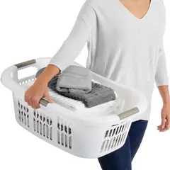 REYPLAST - Cesto Canasto De Ropa Anatomico 40l Antes después Del Lavado