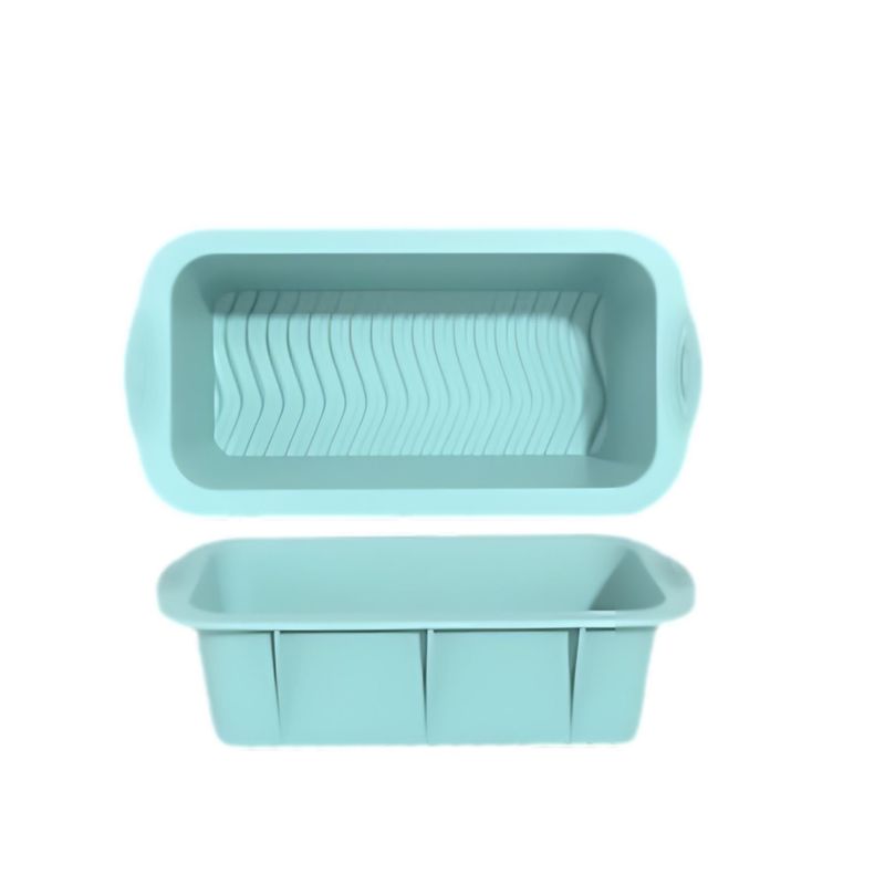 GENERICO - Molde De Silicona Rectangular Para Pan Molde Queque Celeste