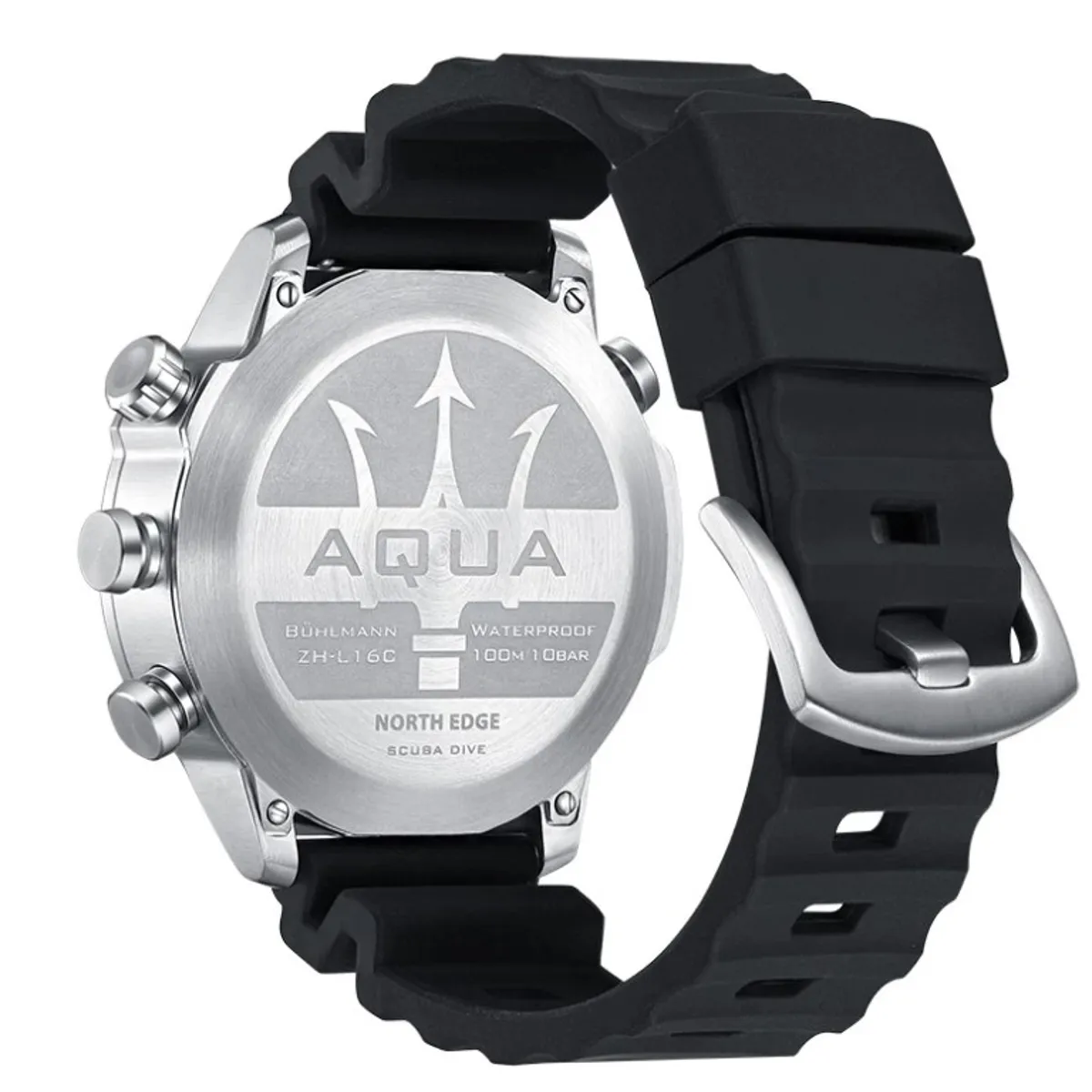 NORTH EDGE - Reloj Hombre NORTH EDGE AQUA BUCEO Sport Outdoor Militar Digital