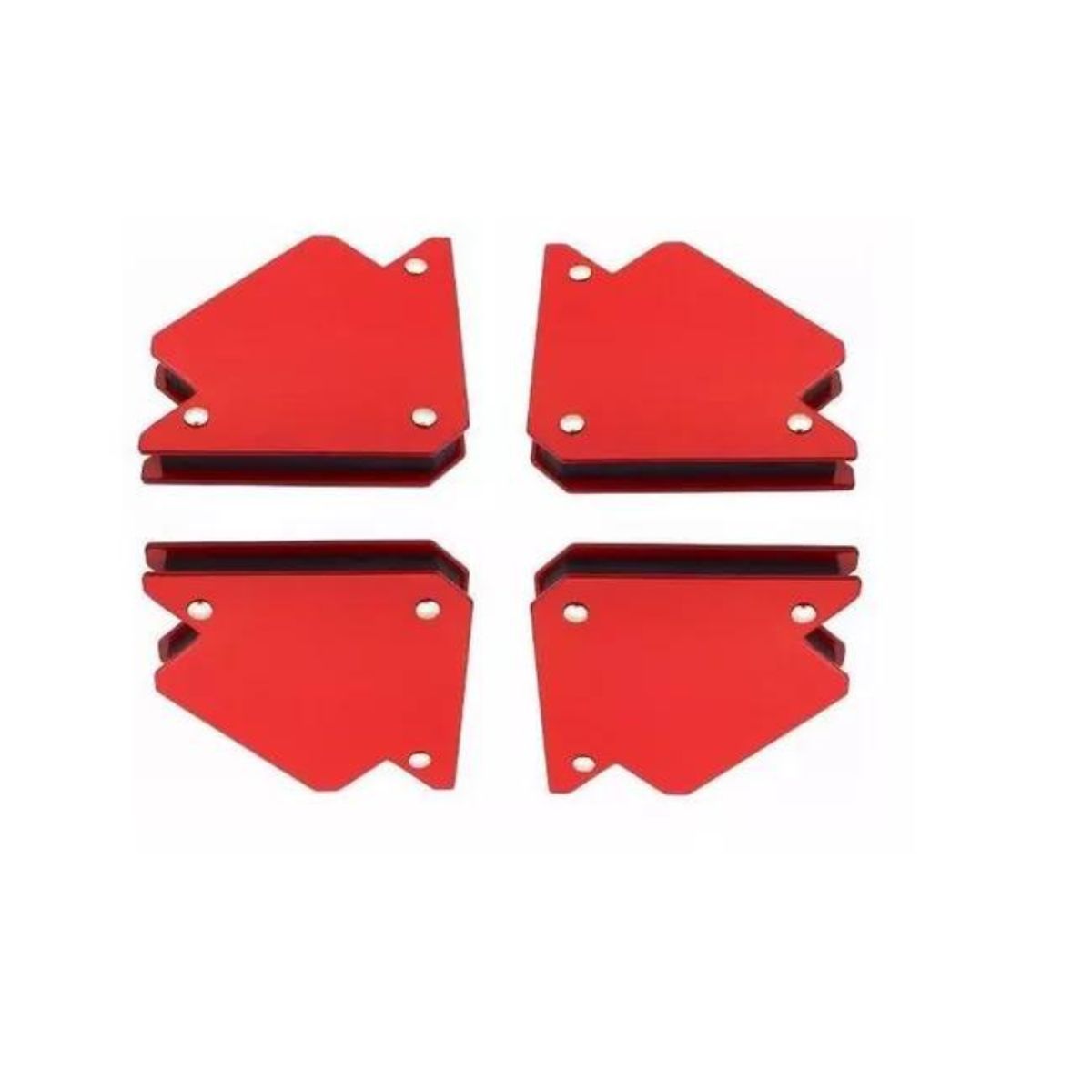 GENERICO - Pack 4 Escuadras Magnéticas Soldar 25 Lbs