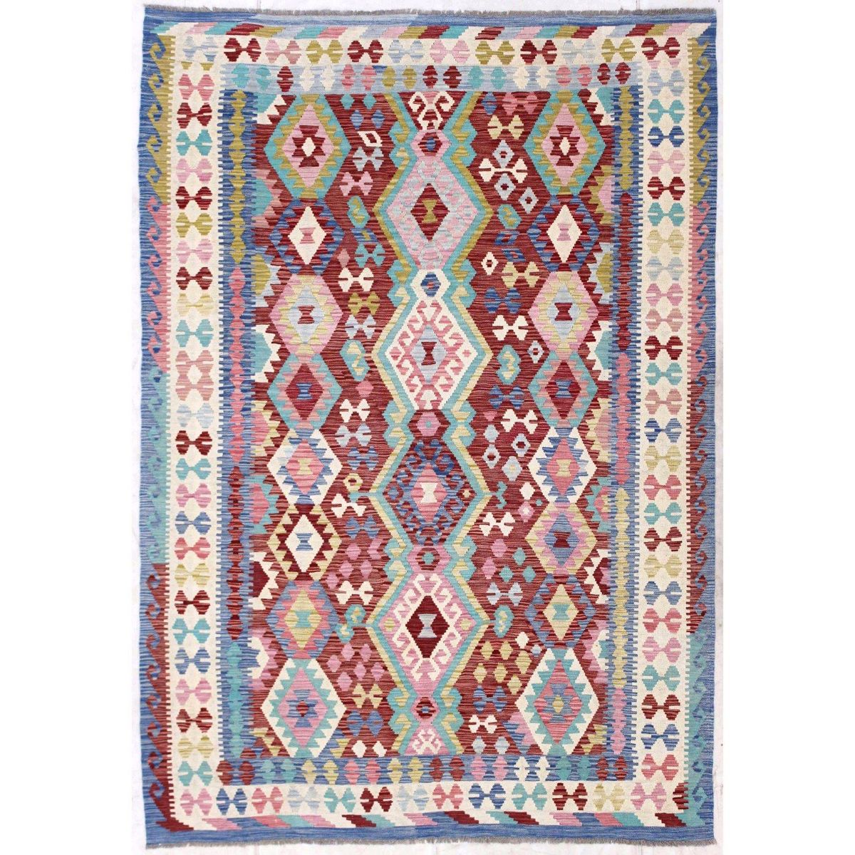 BAZHARS - ALFOMBRA BAZHARS 285X206 CM KILIM VEGI ARTESANAL