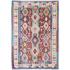 BAZHARS - ALFOMBRA 285X206 CM KILIM VEGI ARTESANAL