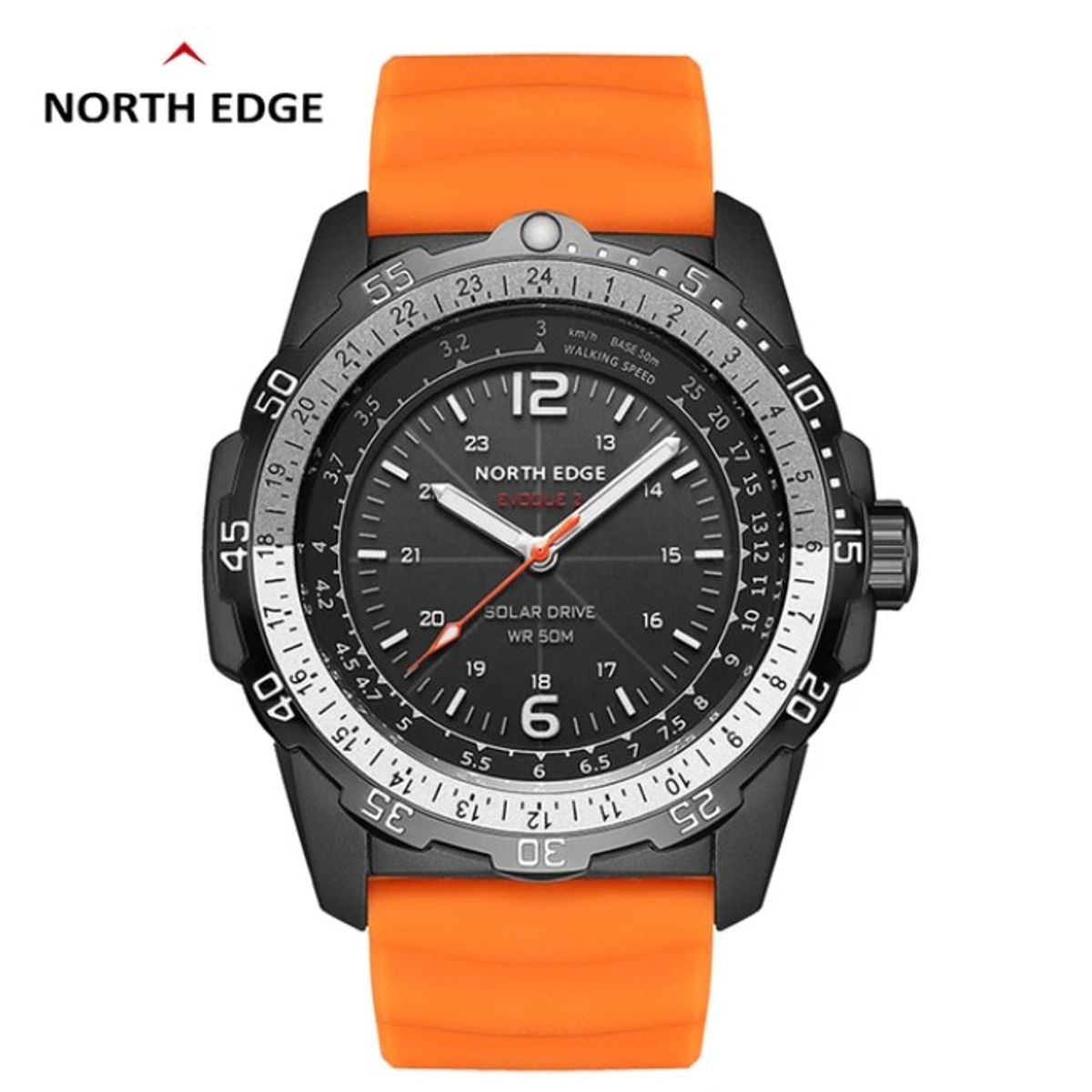 NORTH EDGE - Reloj Táctico Hombre NORTH EDGE EVOQUE-2  SOLAR Tactico Digital