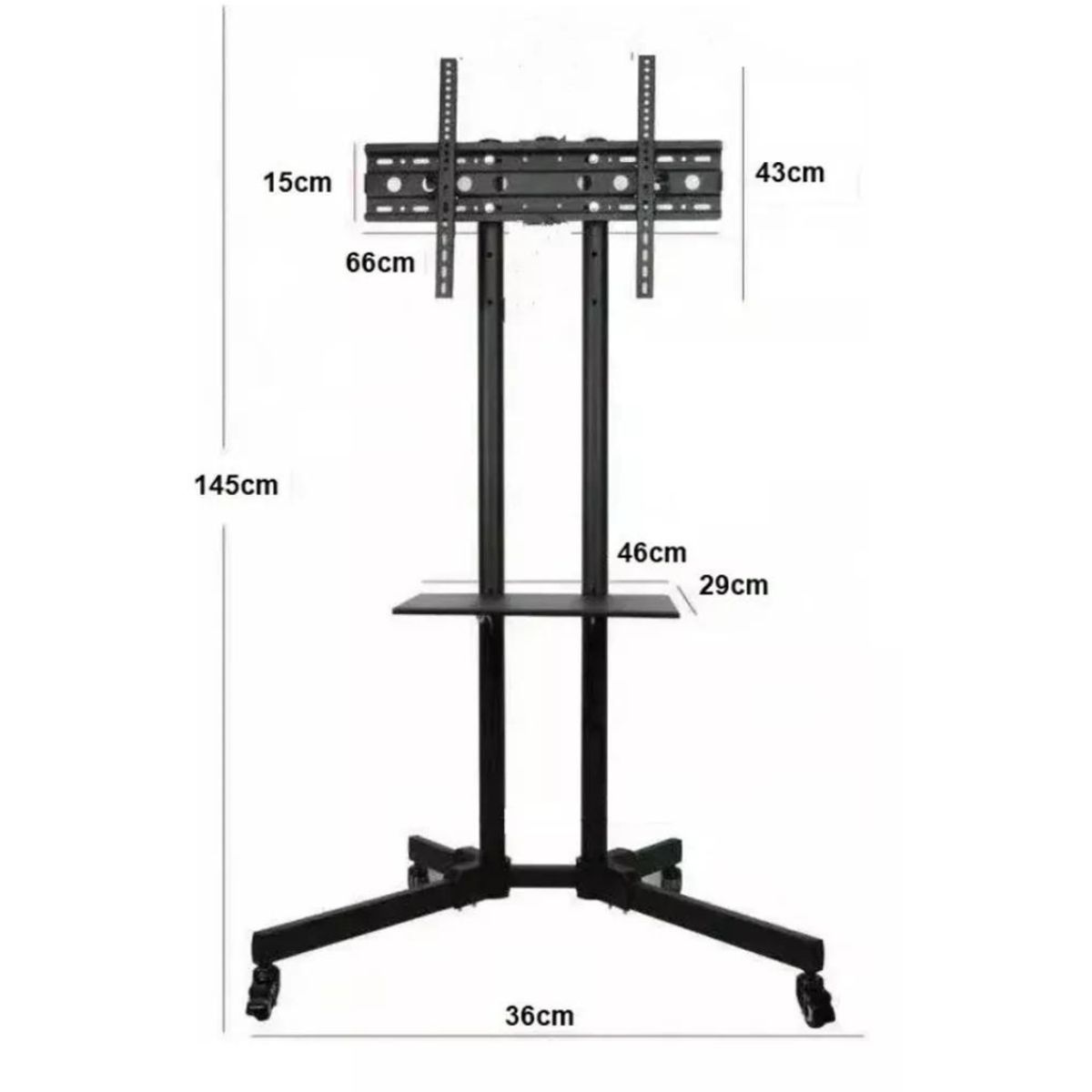GENERICO - Soporte Pedestal Con Ruedas Para Tv 32 - 70 Pulgadas