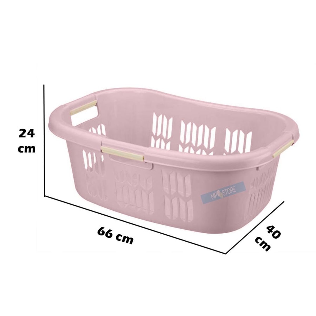 REYPLAST - Cesto Canasto De Ropa Anatomico 40 Litros para Antes y después Del Lavado Marca Reyplast