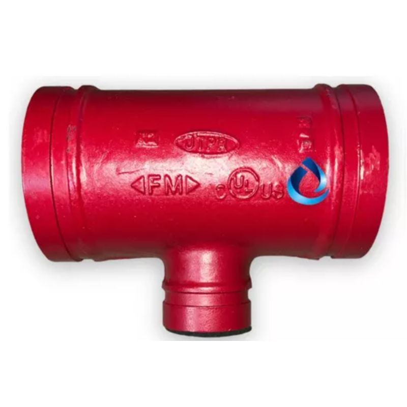GENERICO - Tee Ranurada Reducida 4x2 Pulgada Ulfm Red Contra Incendios