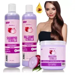 GENERICO - Kit Shampoo Acondicionador Cebolla Crecimiento Capilar