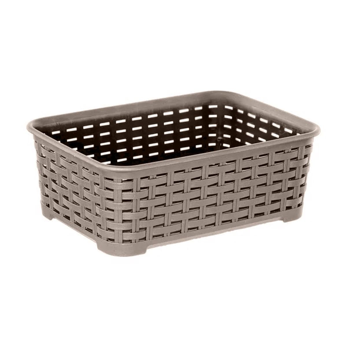 REYPLAST - Canastilla Canasta Organizadora Multiusos Rattan 1.4 Litros