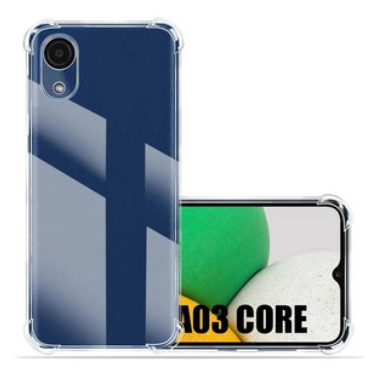 GENERICO - Carcasa Para Samsung A03 Core Transparente Reforzada