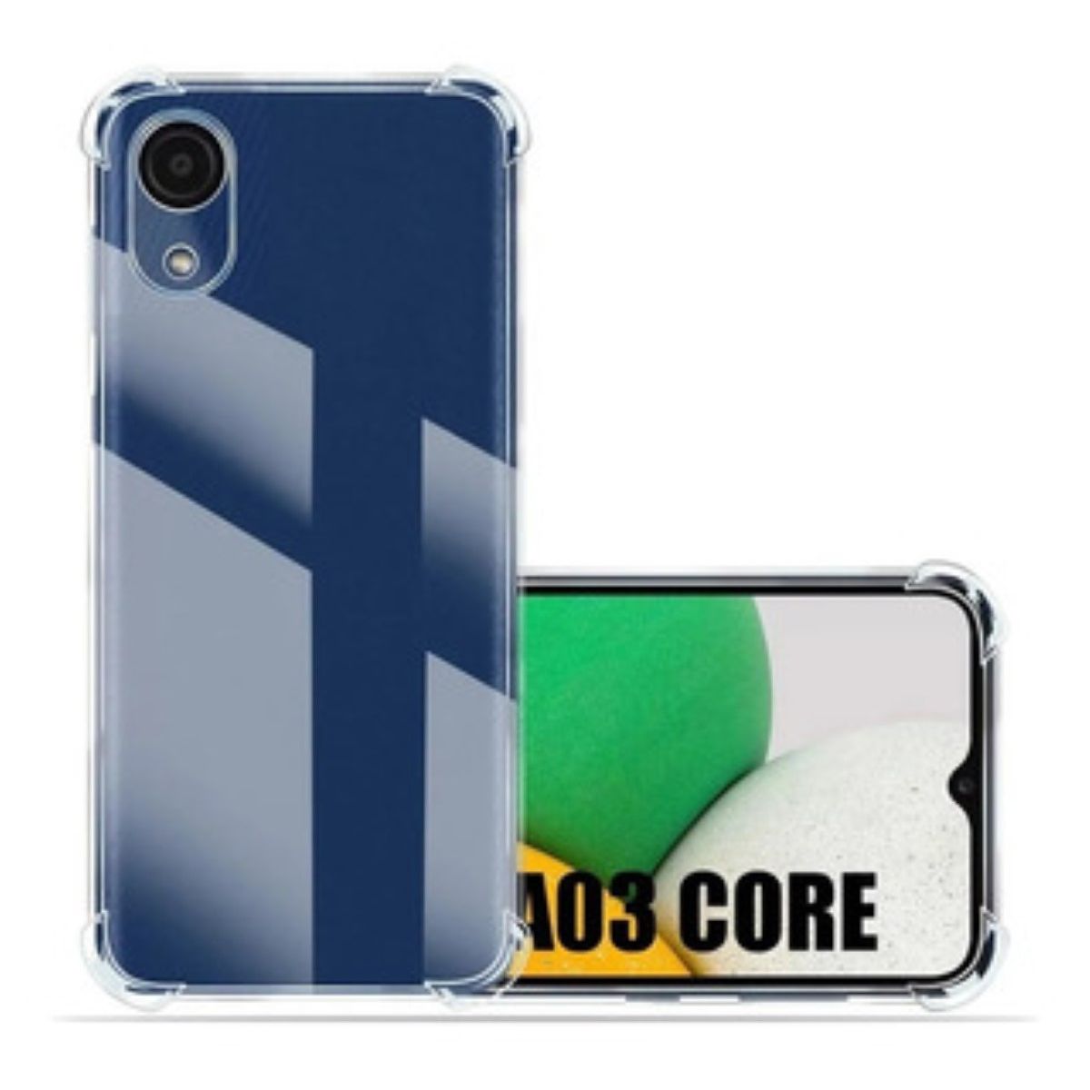GENERICO - Carcasa Para Samsung A03 Core Transparente Reforzada