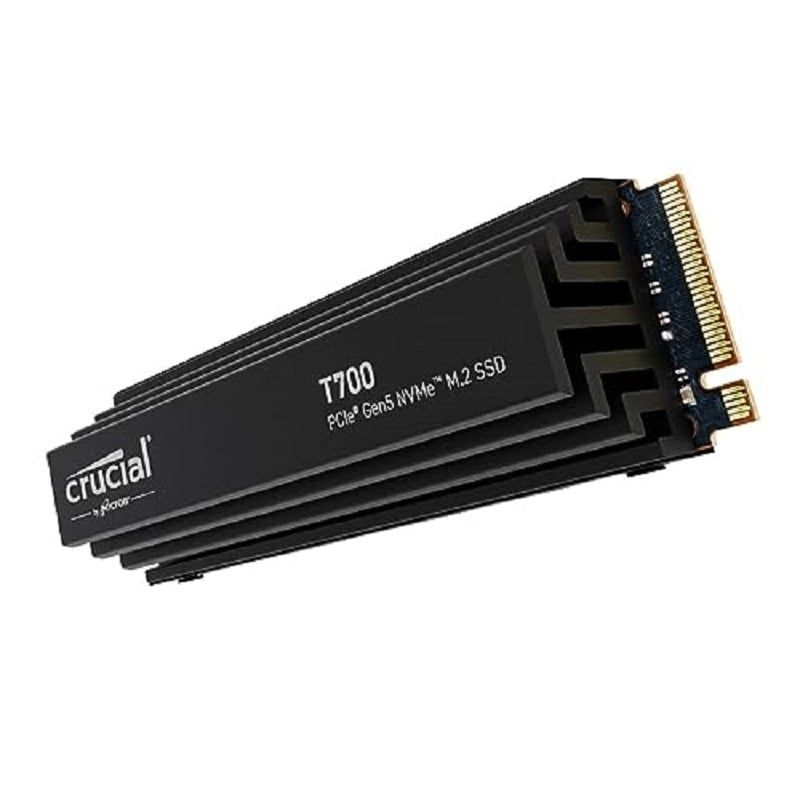 CRUCIAL - Unidad SSD Crucial T700 1Tb PCIe Gen5 NVMe M.2 11700MB/s – 9500MB/s