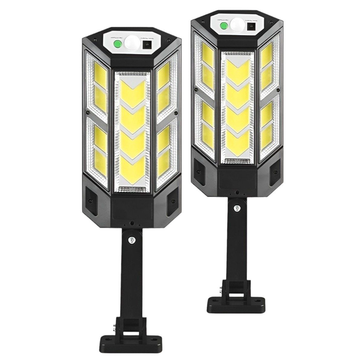 EOLAND - X2 Foco Led Solar Exterior Con Sensor Movimiento Focos 25w