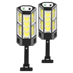 GENERICO - X2 Foco Led Solar Exterior Con Sensor Movimiento Focos 25w.