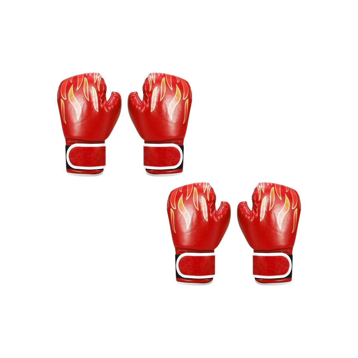 GENERICO - 2 Pares de Guantes Boxeo Box Para Adulto Flama