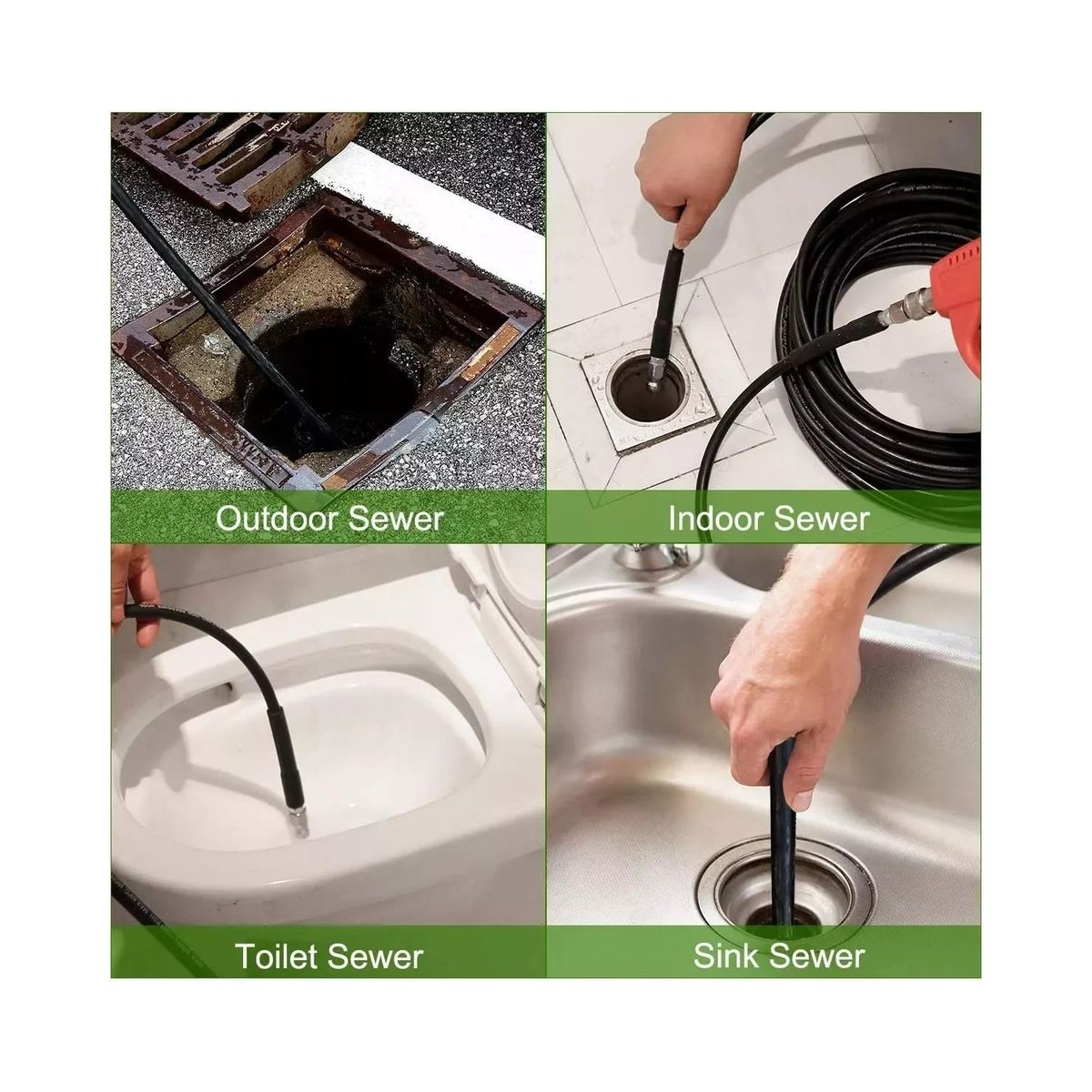 GENERICO - Manguera 10mts Limpieza A Presión Hidrolavadora Bosch Makita