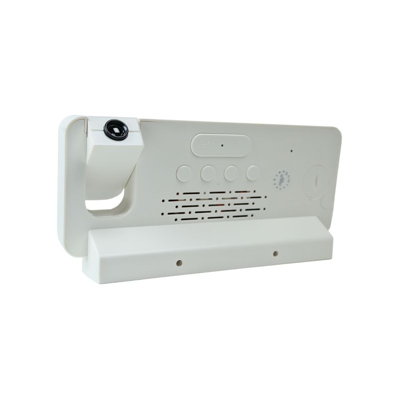 SOLEIO - Reloj Digital Proyector Despertador Y Termómetro Blanco