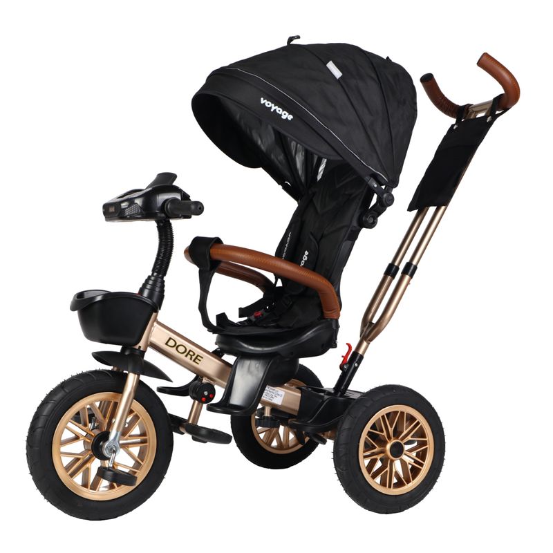 VOYAGE - Triciclo Dore Black 360 Con Reclinación y Bluetooth