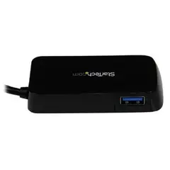 STARTECH - Adaptador Hub ST4300MINU3B USB-A 4 Puertos Negro