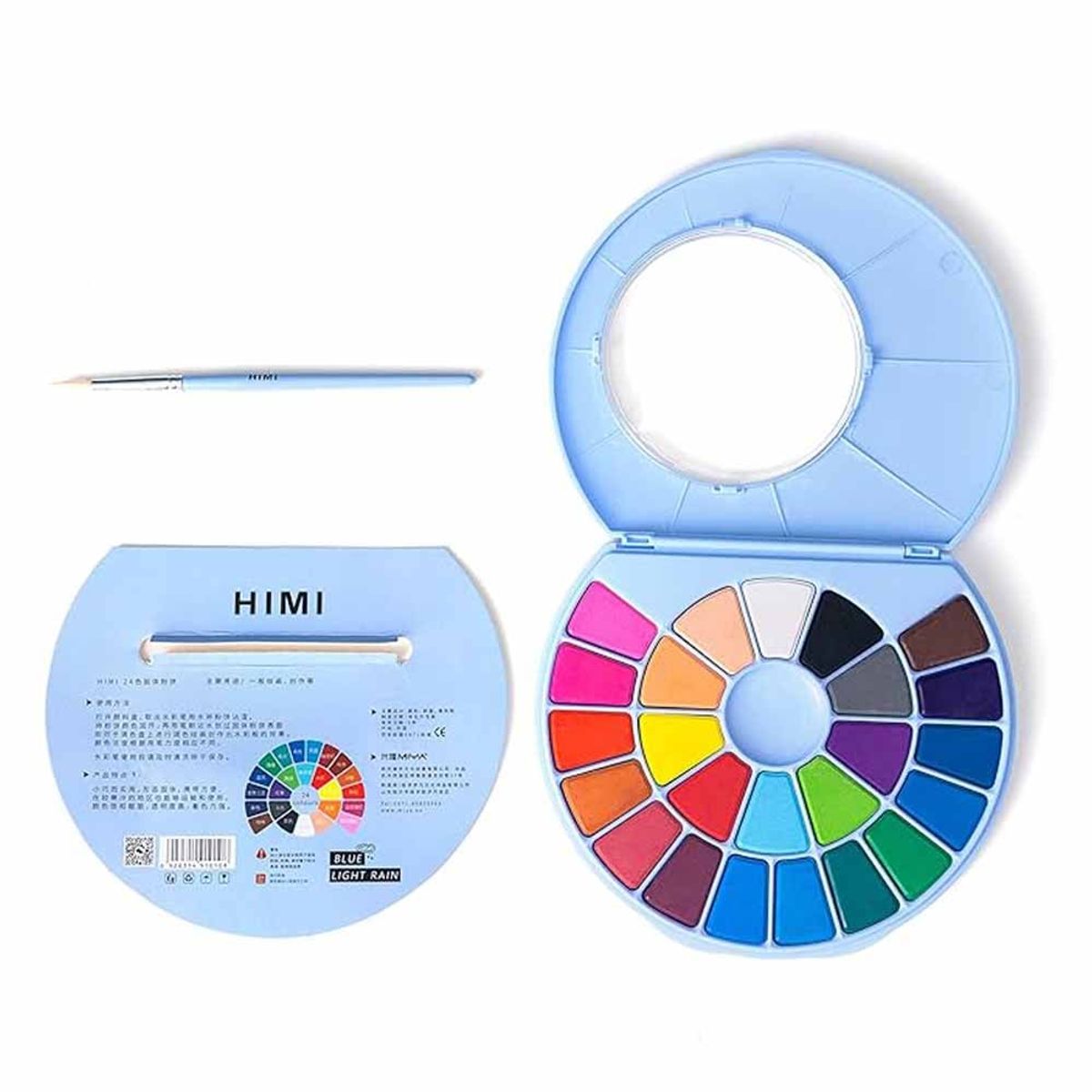 HIMI - Himi- Miya Set Pintura Solida 24 Colores (estuche Azul)