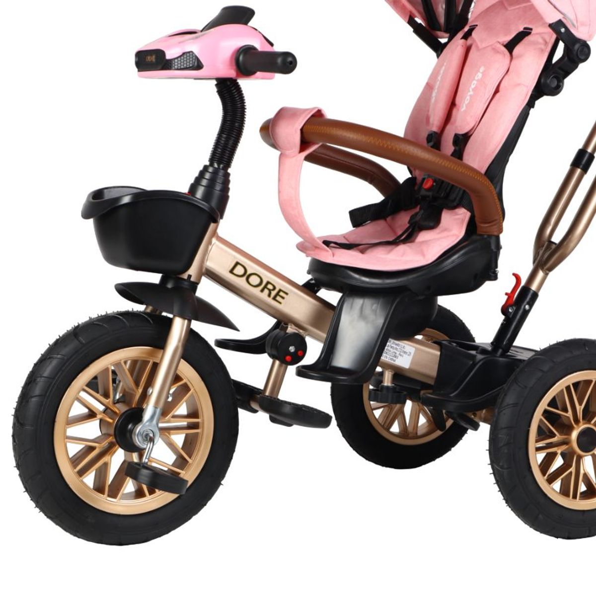 VOYAGE - Triciclo Dore Pink 360 Con Reclinación y Bluetooth