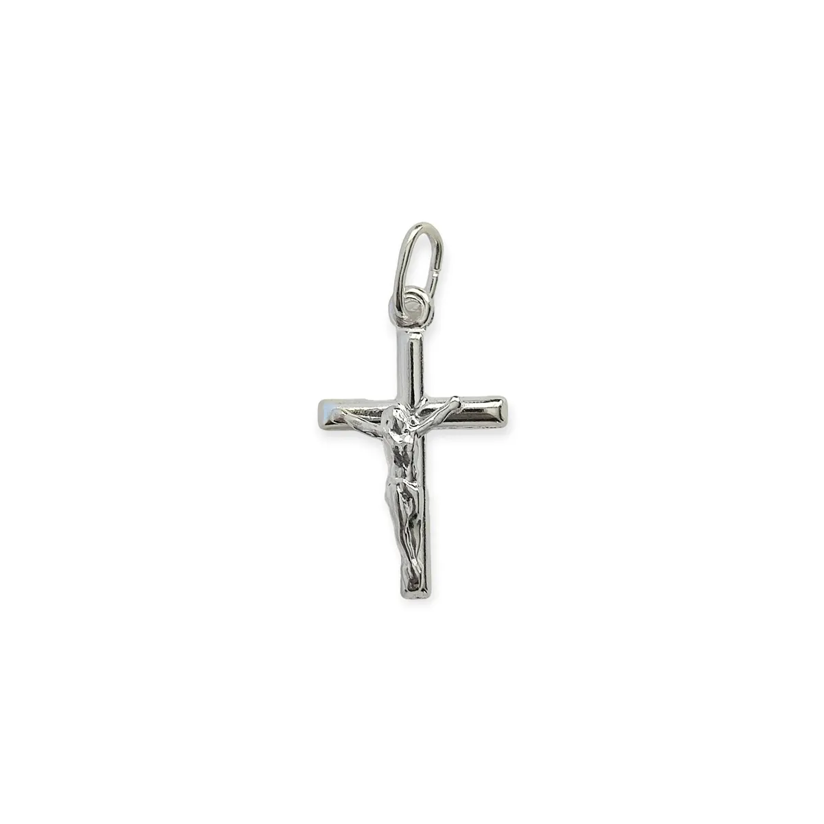 COGGIOLA - Colgante Cruz Cristo Tubo Plata Fina 925