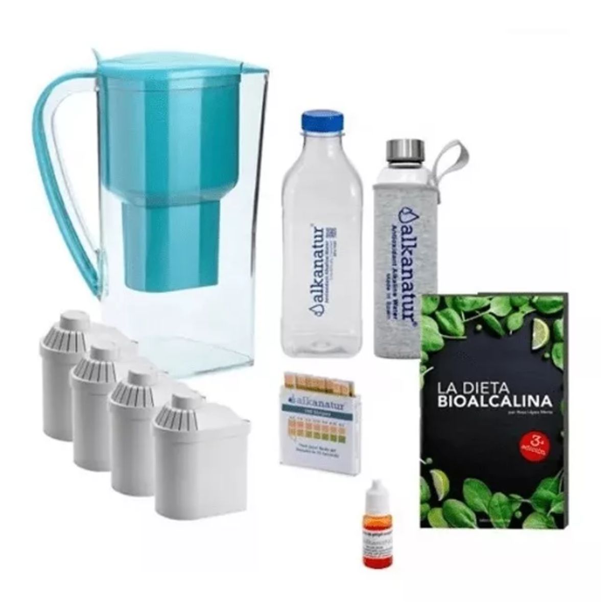 ALKANATUR - Pack alcalinidad Alkanatur y libro “La Dieta Bioalcalina”