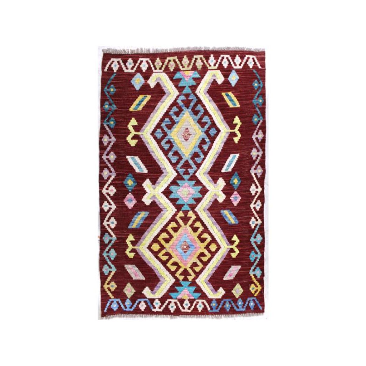 BAZHARS - ALFOMBRA BAZHARS 119X083 CM ARTESANAL KILIM VEGI