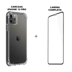 GENERICO - Kit Carcasa Reforzada + Lamina Compatible Con iPHONE 12 PRO
