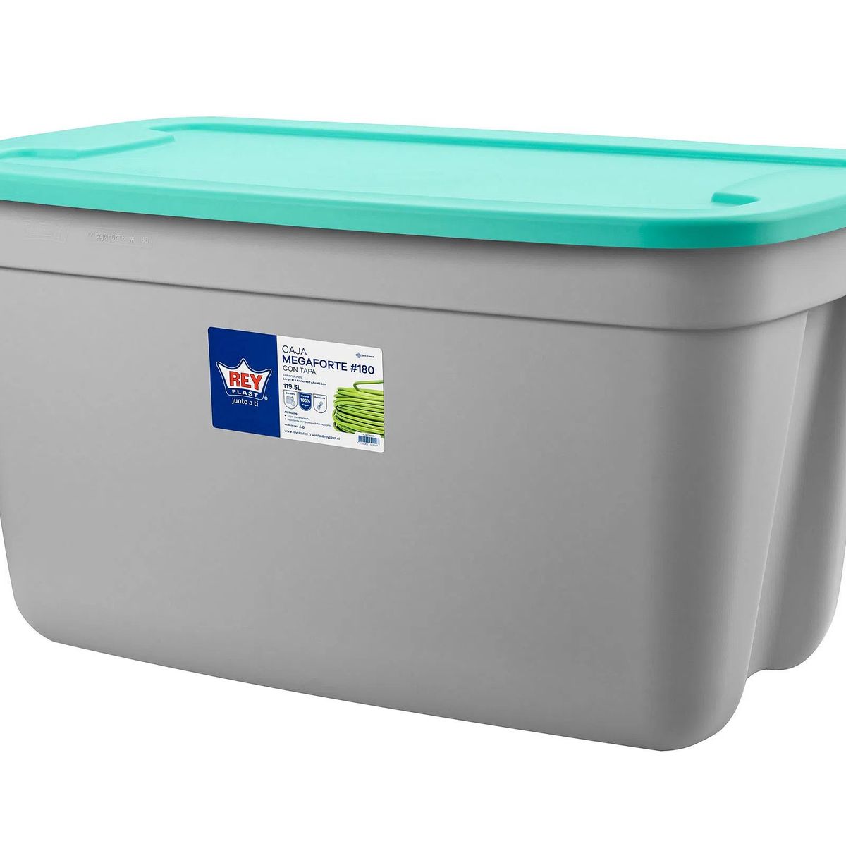REYPLAST - Caja Organizadora Almacenamiento Megaforte 120 Lts