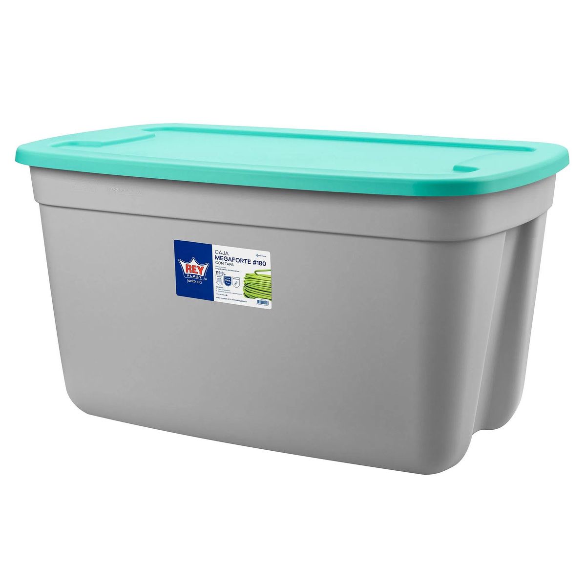 REYPLAST - Caja Organizadora Almacenamiento Megaforte 120 Lts