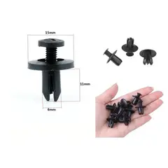 GENERICO - Kit 20 Clips De Sujetador Remaches Para Coche Con Rizador